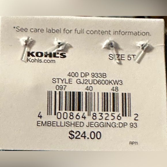 BRAND NEW WITH TAGS: Toddler Girl Jumping Bean Blue Jeans with embroidery - Picture 8 of 8